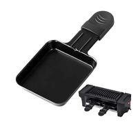 Raclette Pan - Plateau de cuisson anti-adhésif - Poêle à fromage grillée - Poignée résistante à la chaleur - Kit de rechange pour la maison, le pique-nique, le camping, l'intérieur, l'extérieur, les