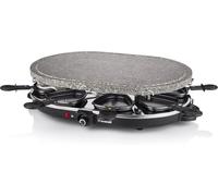 Raclette pierre à cuire 8 personnes 1200 W Noir