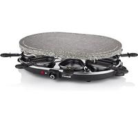 Raclette pierre à cuire 8 personnes 1200 W Noir