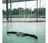 Raclette pour courts de tennis avec 2 mousses EVA, 1,5 m (4,9 pi) en acier inoxydable, robuste et résistante à la pluie, idéale pour les terrains de basketball et les garages