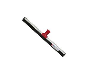 Raclette sol THOMAS 44 cm tête aluminium lame caoutchouc noir embout fileté rouge