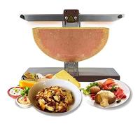 Raclette Traditionnelle Cheese Fondeur De Fromage Machine,électrique Commerciale Demi-Roue Fromage,Multifonction Angle Réglable,pour Restaurant,Puissance De 900W