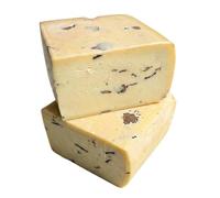 Raclette Vaudoise aux Morceaux de Truffe - Fromage Fondant Gourmet - Saveurs de Truffe Noire - Raclette de Luxe - 1/2 Pain 1,7kg - Fabrication Traditionnelle.