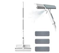 Raclette Vitre, Nettoyeur De Raclette Vitre Kit avec Manche Telescopique,Peut Pulvériser De l'eau Balai Lave Vitre, avec Une Grande Bouteille d'eau pour Fenêtres Hautes Intérieures/Extérieures