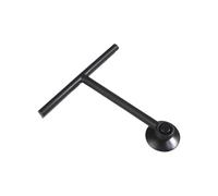 Raclette Vitre Shower Squeegee Glass Clean Scraper Washing Wiper Hanger Floor Window Cleaning Household Water Wall Hanging Mirror With Handle(Black)