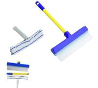 Raclette Vitre Silicone avec Réservoir, 2 en 1 Kit Raclette Vitre Professionnel, Raclettes Silicone avec Réservoir, Convient Aux Fenêtres, Miroirs Et Carrosseries De Voiture (B)