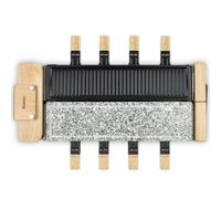 H.KOENIG WOD360 raclette, pierre à cuire et grill 8 personnes design bois
