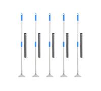 Raclettes à plancher 5 pcs 45,5x119,5 cm acier et caoutchouc G