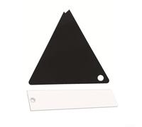 Racleur Triangle 14cm pour Entretien pour snowboard Racleur Triangle | Formes triangle et rectangle, pour choix adaptable, retrait pour efficace cire, entretien pour snowboard optimal