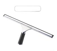Racleur Vitres 25cm Ergonomique Anti-Rayures Racleur Vitres 25cm(R) | Acier inoxydable pour robuste, ergonomique, bords arrondis, pour idéal salles de bain, cuisine