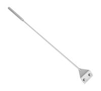Racloir D'aquarium en Acier Inoxydable, Nettoyage Rapide, Anti-rayures | Bac en Verre, Poignée Antidérapante, Brosse Mousse et Dépôt, Couleur Argenté