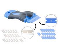 Racloir pour plaque de cuisson avec 40 lames en acier inoxydable / plastique Pearl