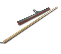 Raclot Balai raclette | Extracteur d'eau pour Le Sol | Longueur 75 cm | Lame Caoutchouc en néoprène renforcé Rouge Haute densité | avec Manche 1,30 m | Douille en métal pour Manche | Kibros 1675M
