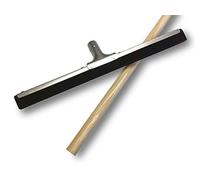 Raclot Balai raclette extracteur d'eau pour Sol | Longueur 44 cm | Caoutchouc Mousse Noire 2 Lames | Manche Bois 1,20 m | Kibros 1545Mb