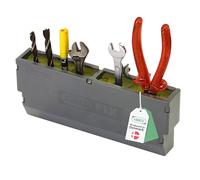 RACO ToolFix Petit, Boîte à Outils pour Panneau Mural Perforé, PP & élastomère thermoplastique, Organisation du Garage, Rangement, Crochet Solide pour Mur Perforé