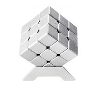 Racocou Alliage, matériau métallique, Cube de Vitesse 3x3, Lisse, adapté à Un Usage éducatif, à la détente créative et aux Jouets pour Enfants,Bleu