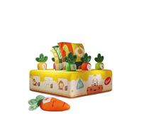 Racocou Boîte occupée de Jeu d'arracher Les Radis - Jouet sensoriel et d'entraînement des mouvements Fins avec des mouchoirs, adapté à la Mastication et à l'éducation précoce,Rose