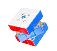 Racocou Cube Magique 3x3 magnétique à libération Rapide, léger et Facile à Tourner, avec Autocollants Brillants, adapté à l'éducation et aux Jouets pour Enfants,Bleu