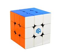 Racocou Cube Magique 3x3 magnétique à libération Rapide, léger et Facile à Tourner, avec Autocollants Brillants, adapté à l'éducation et aux Jouets pour Enfants,Rouge