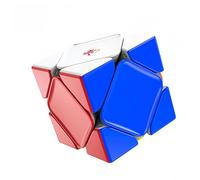 Racocou Cube magique magnétique, rotation oblique de grue, effet lévitation magnétique, convient aux enfants et aux adultes, pour l'éducation, le soulagement du stress et l'entraînement logique, bleu