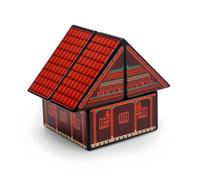 Racocou Cube Speed 2x2 à Forme irrégulière, créatif, résolution Rapide, Puzzle, adapté à l'éducation, à la détente créative et aux Jouets pour Enfants,Rouge