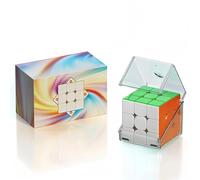 Racocou Cube Speed 3x3, Version améliorée de la troisième génération, lévitation magnétique, Version UV magnétique, Jouet éducatif, entraînement, compétition,Clear