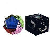 Racocou Cubes Magiques à Neuf Niveaux et Cinquante-Deux Faces, en Forme spéciale. Convient à l'éducation, à la créativité, à la détente et aux Jeux pour Enfants.,Rouge