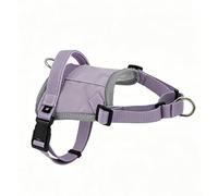 Racocou Harnais Chien Anti-Tirage - Conception Cou Flexible avec Poche GPS, Tissu Respirant réfléchissant, Anneaux Avant/arrière - Mise en Place Rapide pour Chiens Petits à Moyens,Violet,L