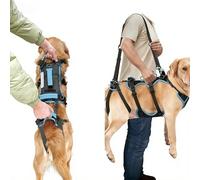 Racocou Harnais de Levage pour Chien, écharpe de Soutien Complet avec Sangles et poignée réglables, Sac à Dos Respirant pour Tous Les Animaux jusqu'à 90 LB,M