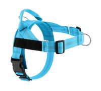 Racocou Harnais pour Chien Anti-Tirage Clip Avant Gilet pour Animaux réglable Respirant Matériau Doux Rembourré Anneau en D Robuste Poignée Solide pour Chiens de Petite à Grande Taille,Bleu,XL