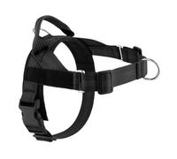 Racocou Harnais pour Chien Anti-Tirage Clip Avant Gilet pour Animaux réglable Respirant Matériau Doux Rembourré Anneau en D Robuste Poignée Solide pour Chiens de Petite à Grande Taille,Noir,M