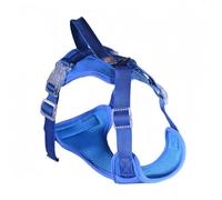 Racocou Harnais pour Chien Anti-Traction - Clip Avant Robuste, réfléchissant, Respirant, réglable, léger, Durable avec poignée de contrôle Facile pour promenades de Petits et Moyens Chiens,Bleu,M