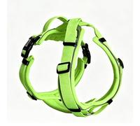 Racocou Harnais pour Chien résistant à l'évasion - Gilet rembourré réfléchissant réglable avec poignée, Respirant et Durable pour Petits et Moyens Chiens, Marche, entraînement et Course,Vert,S