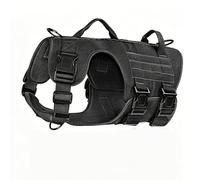 Racocou Harnais pour Chien Robuste Anti-Traction pour Grands Chiens avec poignée rembourrée réglable sans étranglement Facile à Mettre pour la Promenade l'entraînement et la randonnée,M