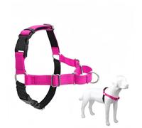 Racocou Harnais Tactique Anti-Traction pour Chien Gilet réglable réfléchissant Facile à Mettre/enlever pour l'entraînement et la Promenade, Chiens Petits, Moyens et Grands,Rose,XL