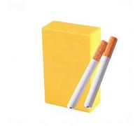 Racocou Jouet Anti-Stress Cigarette à Bulles factice - Mini Baguette à Bulles pour Hommes et Femmes, Cadeau de fête de Bureau (Comprend 2 Packs),Jaune