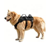 Racocou Le Harnais Quotidien - Enveloppement Doux à 360°, Conception Anti-Traction, Convient aux Teckels comme aux Huskies, avec Une Poignée Avant/Arrière et Une Boucle à Cliquet Qui Tient Vraiment,L