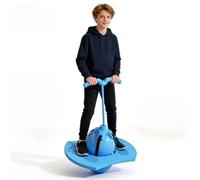 Racocou New Balance Ball Rebondissant Pogo Stick Amélioré avec Poignée et Pompe à Air Planche de Sauts pour Figures Ballon Rebondissant Sûr et Amusant pour Enfants et Adultes,Bleu