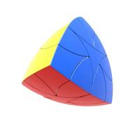Racocou Pyramide Magique 3x3, Pyramide Rapide, Perceuse Magnétique Axiale Version Colorée avec Positionnement Magnétique, Éducatif et Pratique, Créatif pour Soulager Le Stress,Rouge