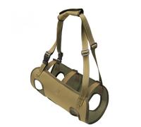 Racocou Sac à Dos Transport Chien, réglable, Sac Poitrine Chiot, Mains Libres, idéal pour randonnée Petits et Moyens Chiens.,Laiton,XL