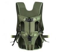 Racocou Sac à Dos Transport Chien, réglable, Sac Poitrine Chiot, Mains Libres, idéal pour randonnée Petits et Moyens Chiens.,Vert,L