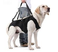 Racocou Sac à Dos Transport Chien, réglable, Sac Poitrine Chiot, Mains Libres, idéal pour randonnée Petits et Moyens Chiens.,Noir,L