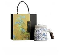 Racocou Tasse à café en céramique, tasse de thé de l'après-midi au design élégant. Mug créatif et tendance, adapté à toutes sortes de boissons, emballé dans une boîte cadeau.