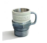 Racocou Tasse à café en résine créative et amusante, nouvelle tasse à piston, pour bureau à domicile, objet décoratif de style mécanique,Bleu