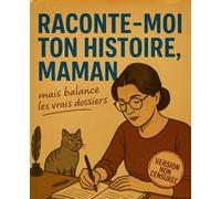 RACONTE-MOI TON HISTOIRE, MAMAN: mais balance les vrais dossiers | Idée cadeau originale et drôle à compléter pour Fête des Mères, Anniversaire, Noël