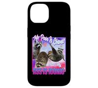 Racoon - Douleur est Chronique mais Mon Cul est Iconique Coque pour iPhone 14