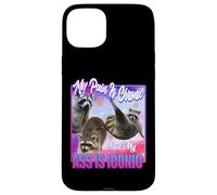 Racoon - Douleur est Chronique mais Mon Cul est Iconique Coque pour iPhone 15 Plus