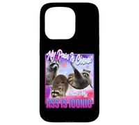 Racoon - Douleur est Chronique mais Mon Cul est Iconique Coque pour iPhone 15 Pro