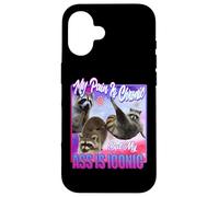 Racoon - Douleur est Chronique mais Mon Cul est Iconique Coque pour iPhone 16