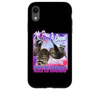 Racoon - Douleur est Chronique mais Mon Cul est Iconique Coque pour iPhone XR